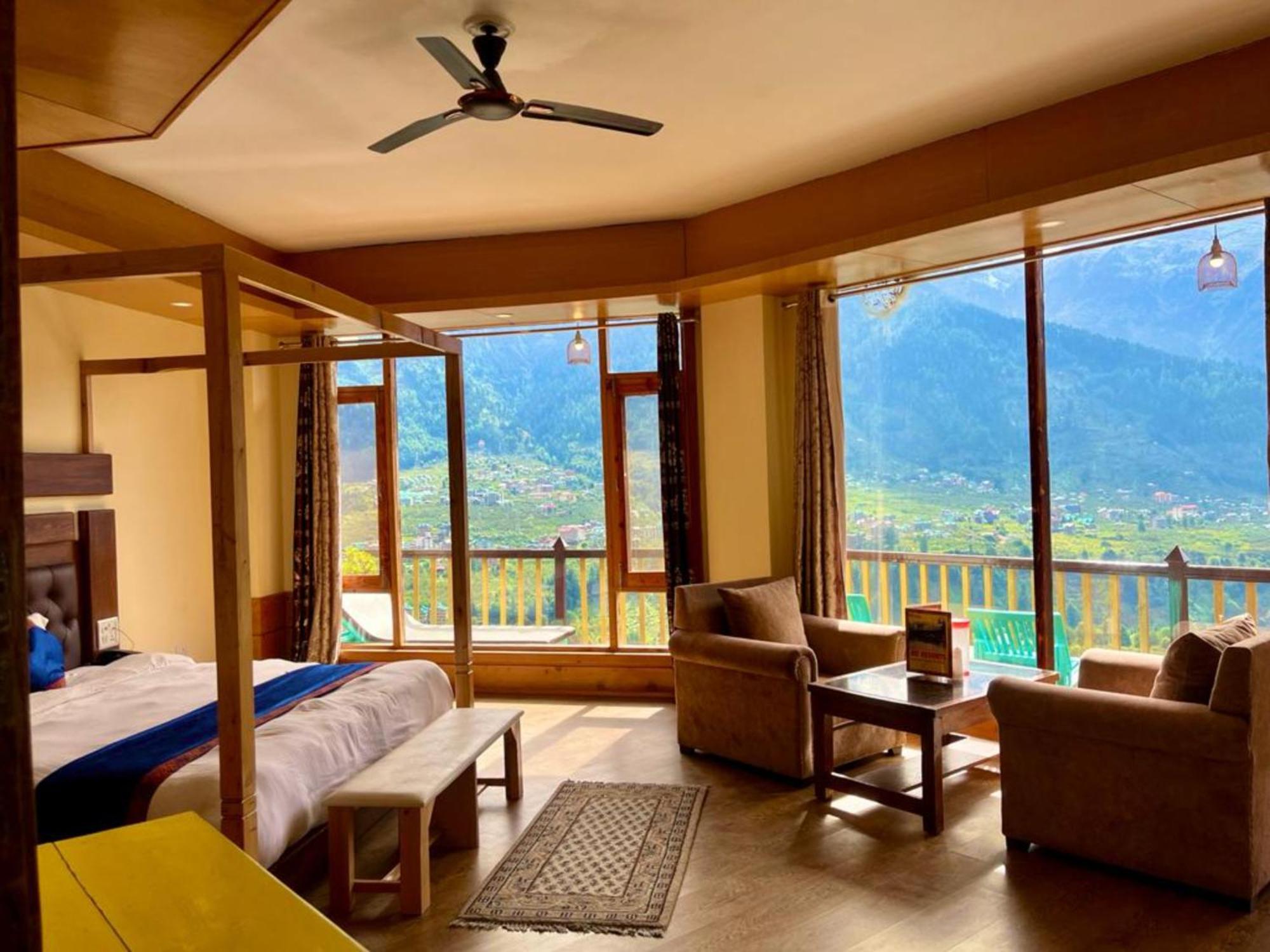 Goroomgo Hotel Bd Resort Manali - Excellent Stay With Family, Parking Facilities Exterior photo